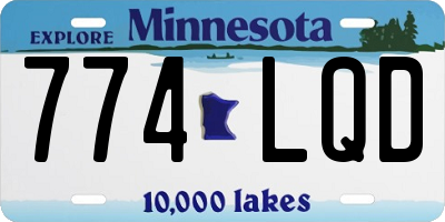 MN license plate 774LQD