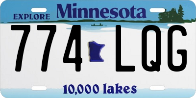 MN license plate 774LQG