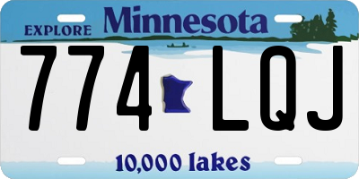 MN license plate 774LQJ