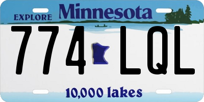 MN license plate 774LQL