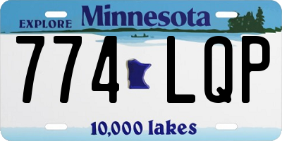 MN license plate 774LQP