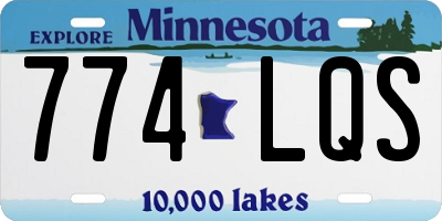 MN license plate 774LQS