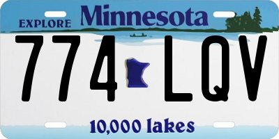 MN license plate 774LQV