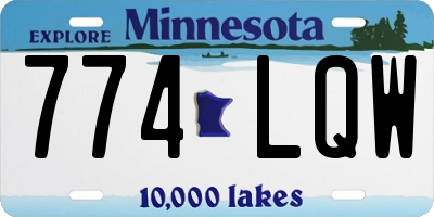 MN license plate 774LQW