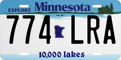 MN license plate 774LRA