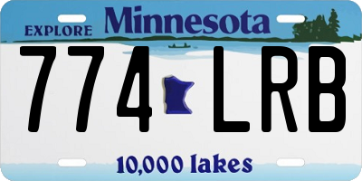 MN license plate 774LRB