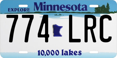 MN license plate 774LRC