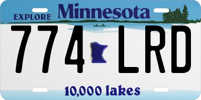 MN license plate 774LRD
