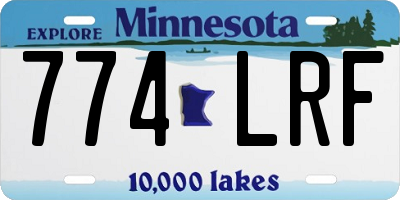 MN license plate 774LRF