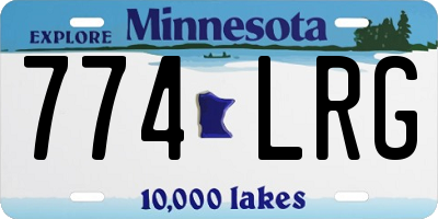 MN license plate 774LRG