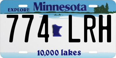 MN license plate 774LRH