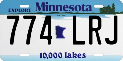 MN license plate 774LRJ