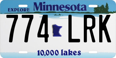 MN license plate 774LRK
