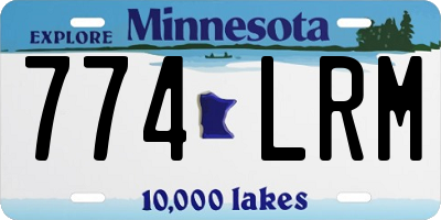 MN license plate 774LRM