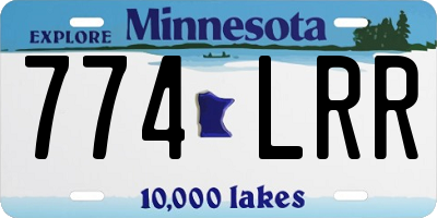 MN license plate 774LRR