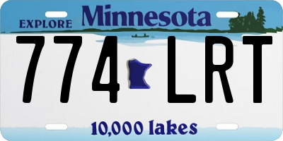 MN license plate 774LRT