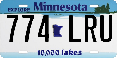 MN license plate 774LRU