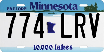 MN license plate 774LRV