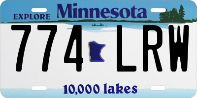 MN license plate 774LRW