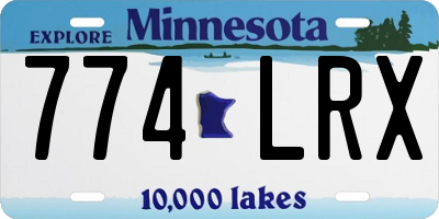 MN license plate 774LRX