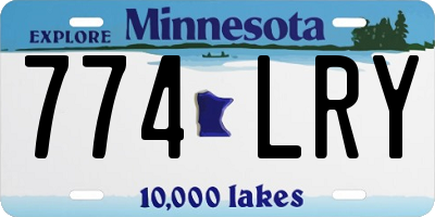 MN license plate 774LRY