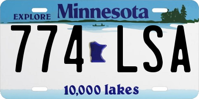 MN license plate 774LSA