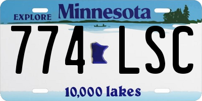 MN license plate 774LSC