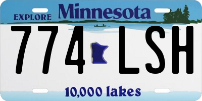 MN license plate 774LSH