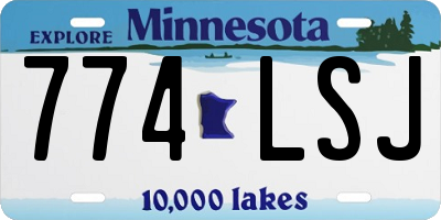MN license plate 774LSJ