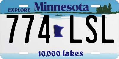 MN license plate 774LSL