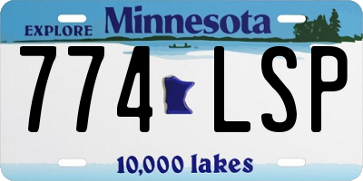 MN license plate 774LSP