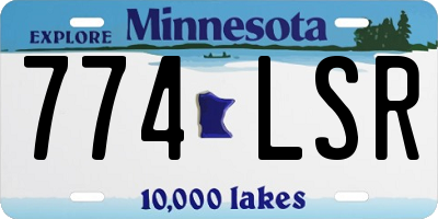 MN license plate 774LSR