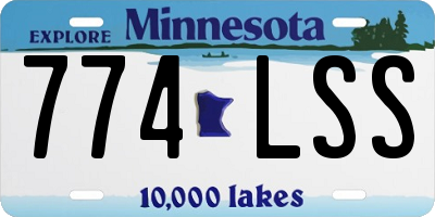 MN license plate 774LSS