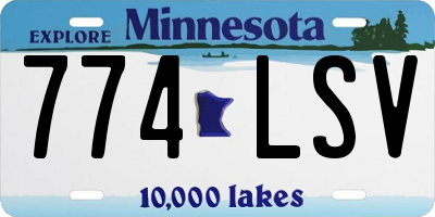 MN license plate 774LSV