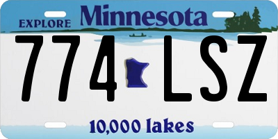 MN license plate 774LSZ