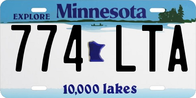 MN license plate 774LTA
