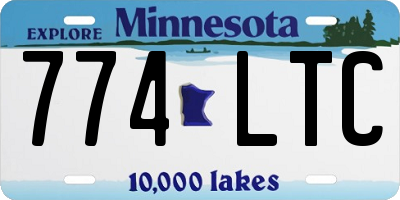 MN license plate 774LTC