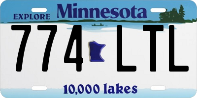 MN license plate 774LTL