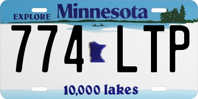 MN license plate 774LTP