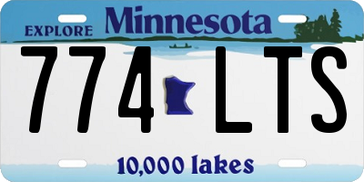 MN license plate 774LTS