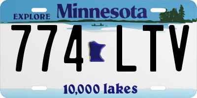 MN license plate 774LTV