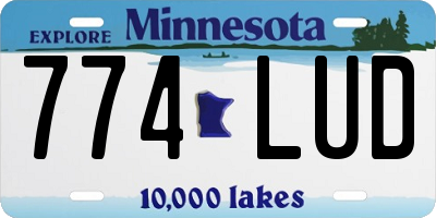 MN license plate 774LUD