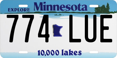 MN license plate 774LUE