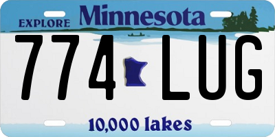 MN license plate 774LUG