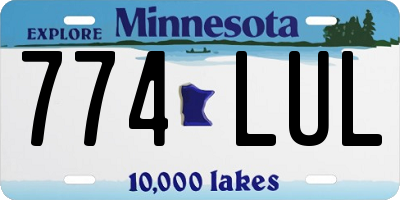 MN license plate 774LUL