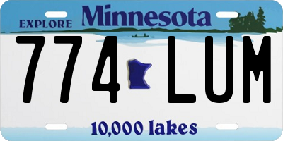 MN license plate 774LUM
