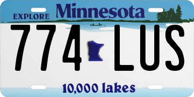MN license plate 774LUS