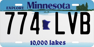 MN license plate 774LVB
