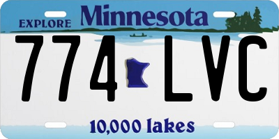 MN license plate 774LVC