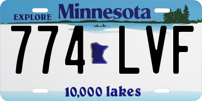 MN license plate 774LVF